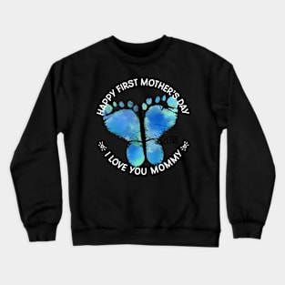 First Mom's Day Blue Crewneck Sweatshirt